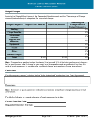 Form EQP9287 Change Request Form - Michigan Coastal Management Program - Michigan, Page 2
