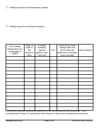 Form EQP9329 Cafo Inspection Record - Michigan, Page 2