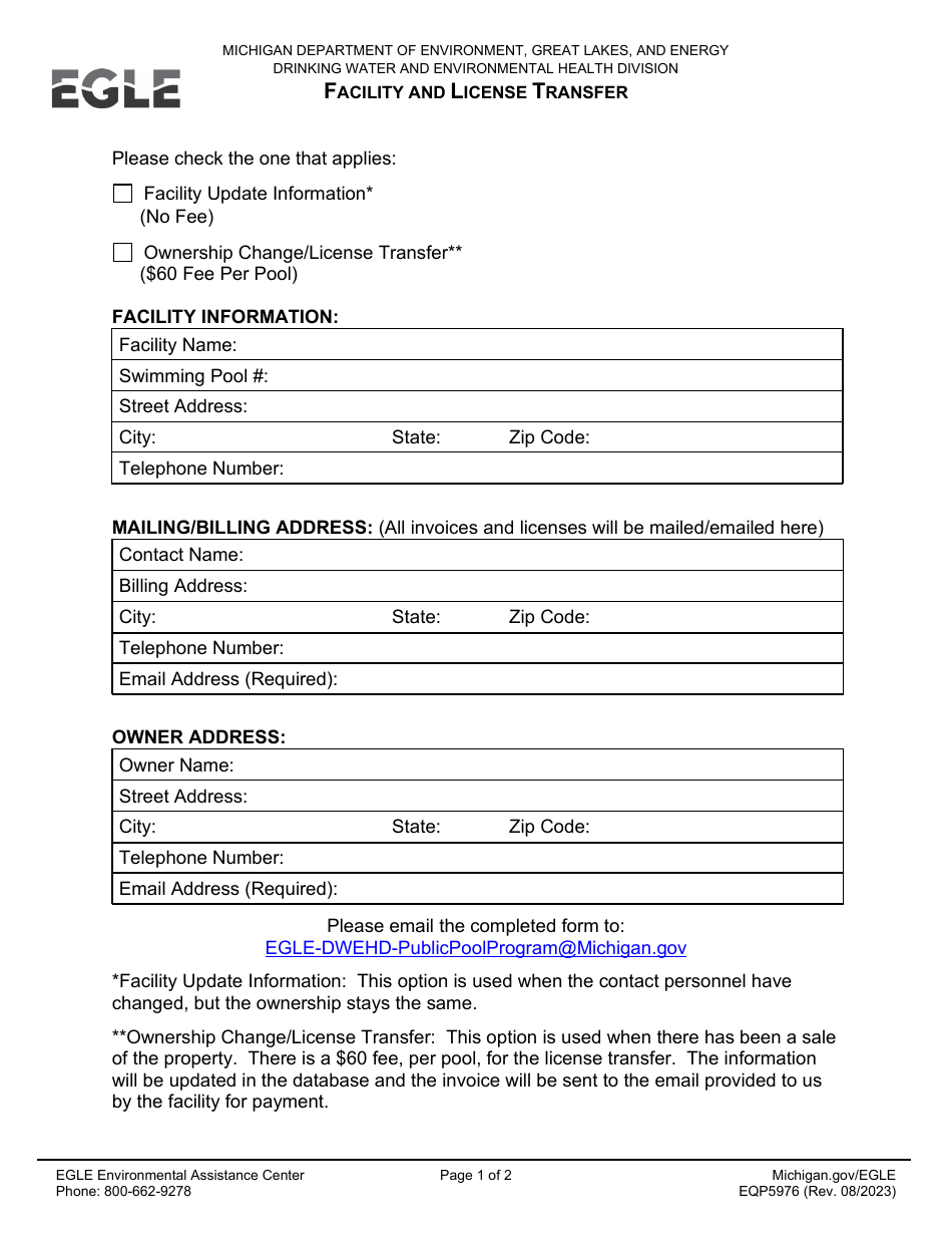 Form EQP5976 Fill Out, Sign Online and Download Fillable PDF