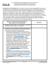 Form EQP5877C Contaminated Site Evaluation Checklist - Michigan
