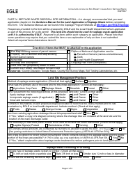 Form EQP5837 Nitial Application for Site Permit to Land Appy Septage Waste - Michigan, Page 2