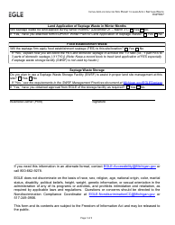 Form EQP5837 Nitial Application for Site Permit to Land Appy Septage Waste - Michigan, Page 3