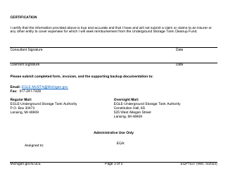 Form EQP1537 Legacy Release Program Invoice Submittal Form - Michigan, Page 3