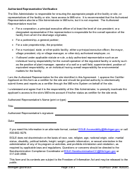 Form EQP9227 Mienviro Certifier Agreement - Michigan, Page 3