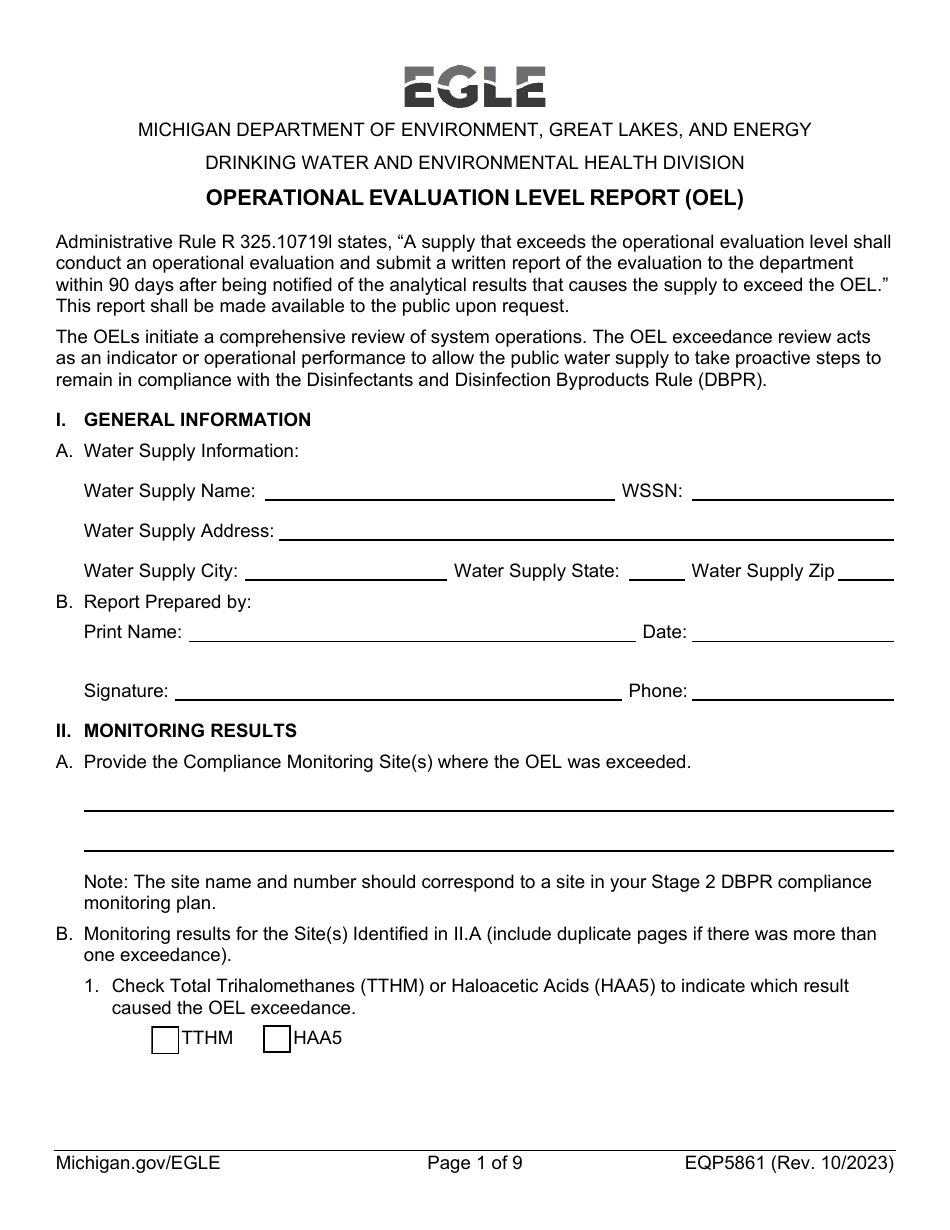 Form EQP5861 - Fill Out, Sign Online and Download Fillable PDF ...