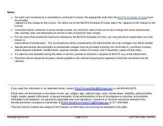 Form EQP1540 Public Highway Cleanup Invoice Submittal Form - Michigan, Page 5