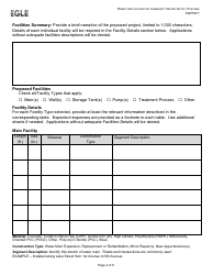 Form EQP5877 Permit Application for Community Water Supply Systems (Construction - Alteration - Addition or Improvement) - Michigan, Page 2