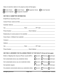 Form EQP4028 Request for Egle Review of Response Activity Plan - Michigan, Page 3