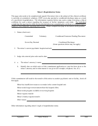 Clinical Certificate for Involuntary Commitment of Minors - New Jersey, Page 9