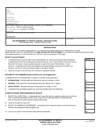 Form PRU-100 Dui Advisement of Rights, Waiver, and Plea Form - County of Ventura, California