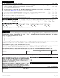 Form VL-021 Application for License/Permit - Vermont, Page 2
