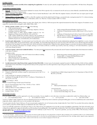 Form VL-021 Application for License/Permit - Vermont, Page 3