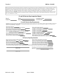 Document preview: FRA Form 1 31 and 92 Service Day Inspection Report