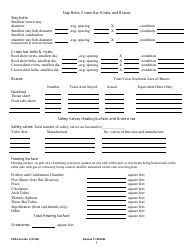 FRA Form 4 Boiler Specification Card, Page 3