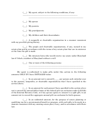 Maryland Personal Financial Power of Attorney Form - Maryland, Page 10