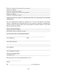 Maryland Personal Financial Power of Attorney Form - Maryland, Page 13