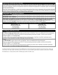 Form DCH-0569-DX Application for a Certified Copy - Michigan Death Record - Michigan, Page 2