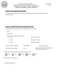 Form BEAS3790 Cfi Specialized Rate Request - New Hampshire, Page 2