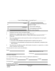 Form MP280 Notice to Dol Per Rcw 10.77.084 and Rcw 10.77.088 - Washington