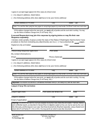 Form FL Parentage342 Response to Petition for Facto Parentage - Washington, Page 8
