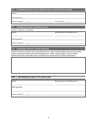 Application for the Emergency Variation of the Appointment of a Substitute Decision Maker - Manitoba, Canada, Page 2