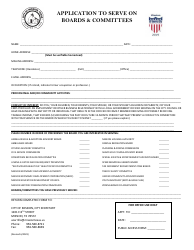 Document preview: Application to Serve on Boards & Committees - City of Mission, Texas
