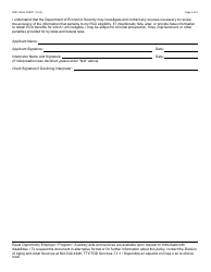 Form RRP-1018A Refugee Cash Assistance Client Employment &amp; Income Attestation Form - Arizona, Page 2