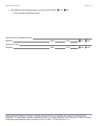 Form DDD-0191A Incident Report - Arizona, Page 11