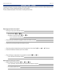 Form DDD-0191A Incident Report - Arizona, Page 7