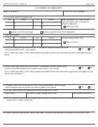 Form SSA-7011-F4 Statement of Employer, Page 2