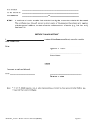 Form 700-0011 Summary of Account of Trustee - Vermont, Page 3