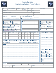 Preliminary Patient Transfer Form - South Carolina