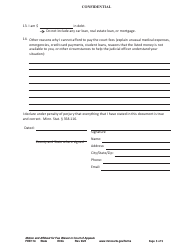 Form FEE114 Motion and Affidavit for Fee Waiver in the Court of Appeals - Minnesota, Page 5