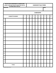 Document preview: IS Form 6 Candidate Tally Form