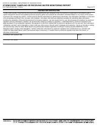 Form DOT CEM-2052SW Storm Event Sampling or Receiving Water Monitoring Report - California, Page 4