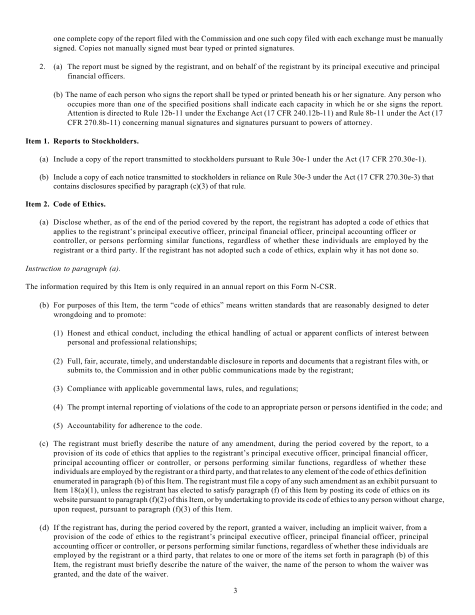 Form N-CSR (SEC Form 2569) Certified Shareholder Report of Registered Management Investment Companies, Page 4