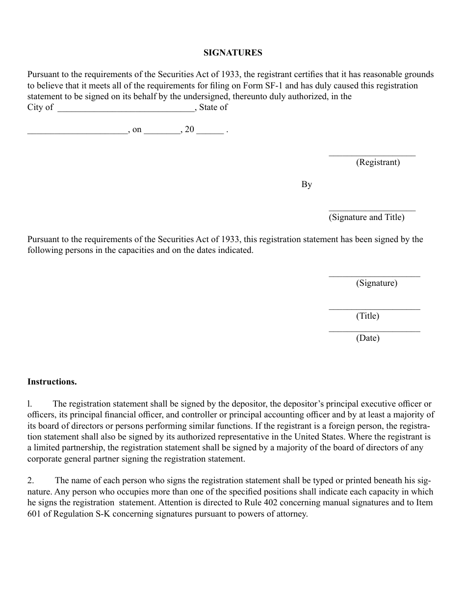 Form SF-1 (SEC Form 2908) Registration Statement Under the Securities Act of 1933, Page 12