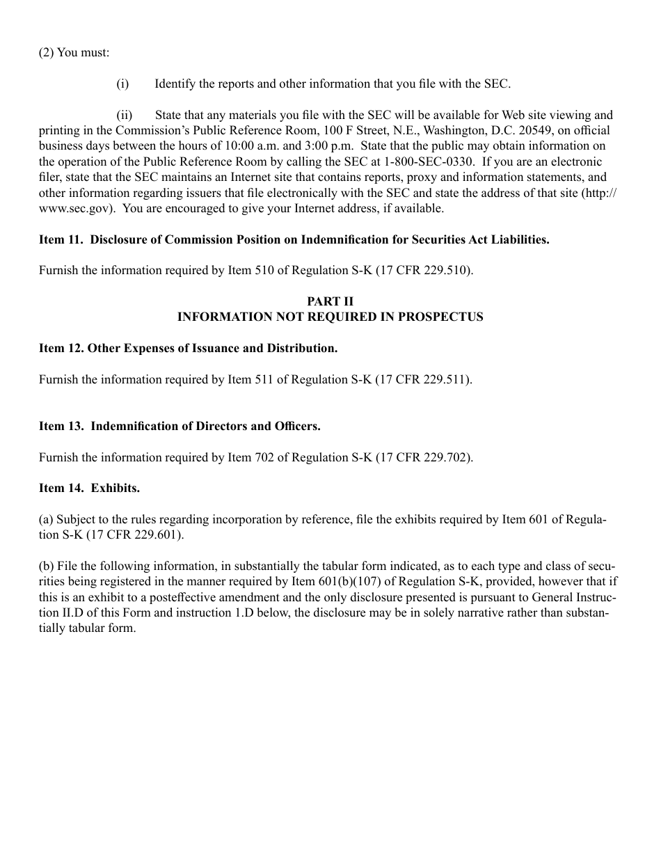 Form SF-3 (SEC Form 2909) Registration Statement Under the Securities Act of 1933, Page 9
