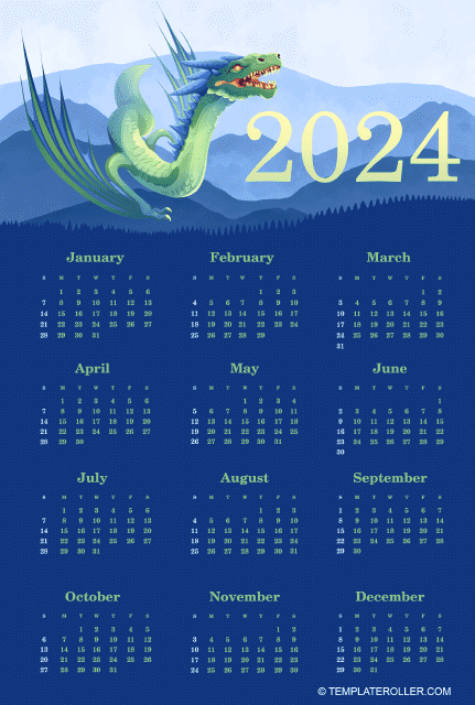 2024 Yearly Calendar Download Pdf