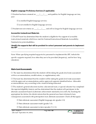 Form 5 Individualized Education Program (Iep) - Vermont, Page 18