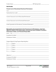 Form 5 Individualized Education Program (Iep) - Vermont, Page 4