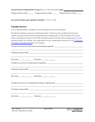 Form 5 Individualized Education Program (Iep) - Vermont, Page 9