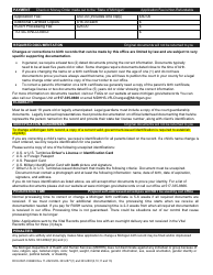 Form DCH-0847-CHGBX Application to Correct or Change a Michigan Birth Record - Michigan, Page 2
