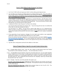 Instructions for Form E-500H White Goods Disposal Tax Return - North Carolina
