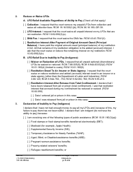 Form CR08.0800WI Petition Re: Legal Financial Obligation - Washington, Page 2