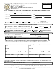Document preview: Form DAD-BARP-004 Cultivated Ginseng Dealer Registration and Shipment Certificate Application - Wisconsin, 2024