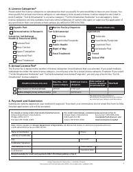 Noncommercial Pesticide Applicator (Npa) License Application - Oregon, Page 3