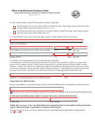 Foreign Limited Partnership Amendment to Certificate of Limited Partnership - Minnesota, Page 2