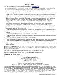 Foreign Limited Partnership Amendment to Certificate of Limited Partnership - Minnesota, Page 3
