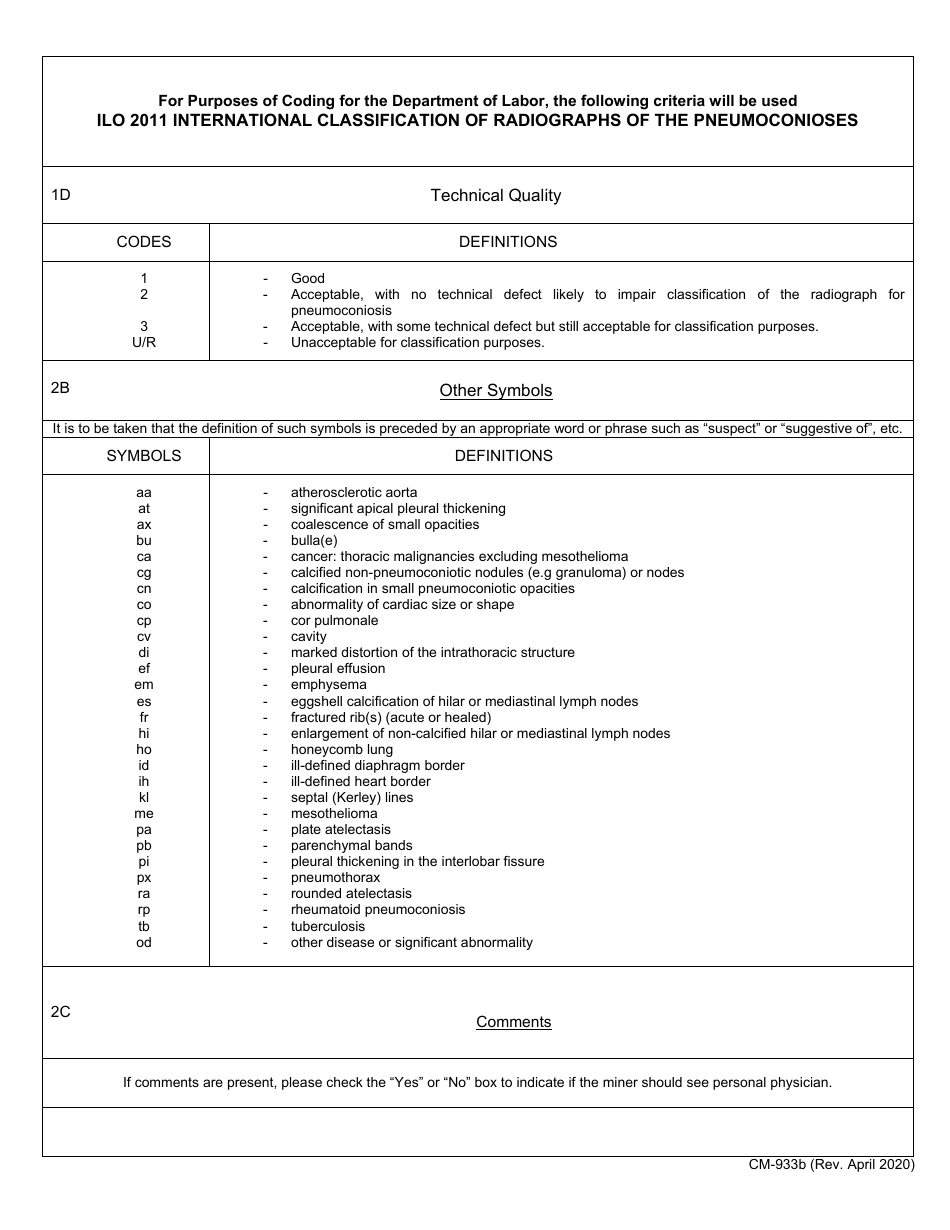 Form CM-933B Radiologic Quality Rereading, Page 3